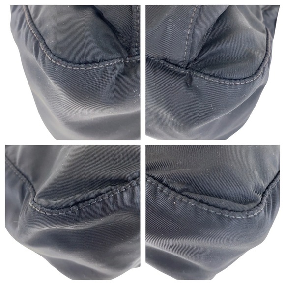 PRADA Tessuto Triangle Logo Plate Black Crossbody Bag - Picture 3 of 10